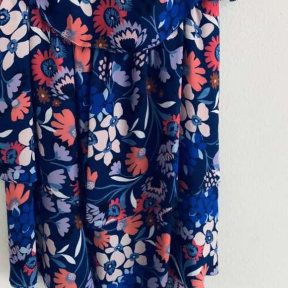 Parker Lorenzo Floral  Halter Cold Shoulder Dress - Picture 4 of 6